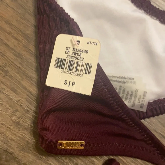 FINAL PRICE NWT Maroon Pink Victoria’s Secret Swimsuit Top - Picture 4 of 11
